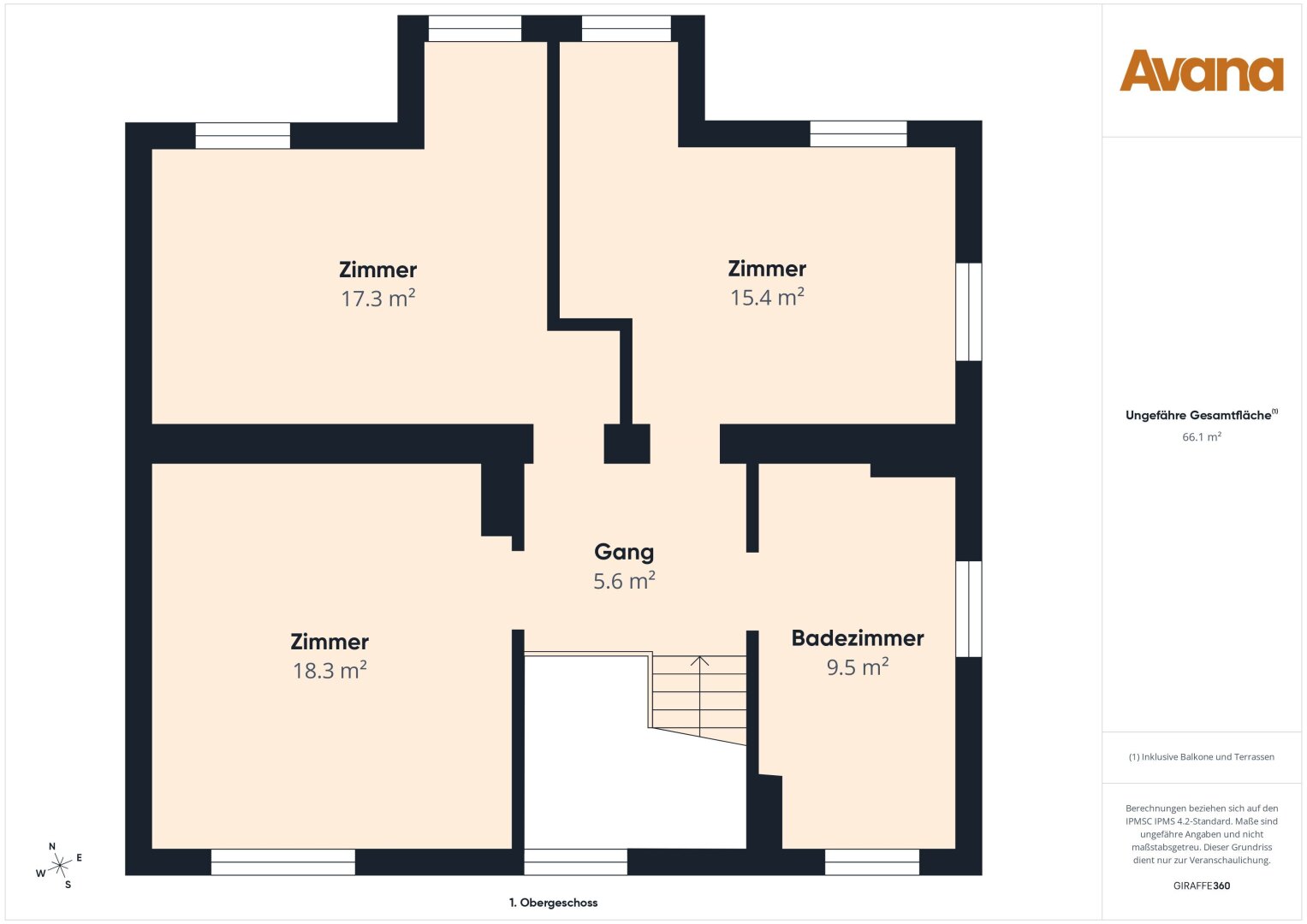 Grundriss 1. Obergeschoss