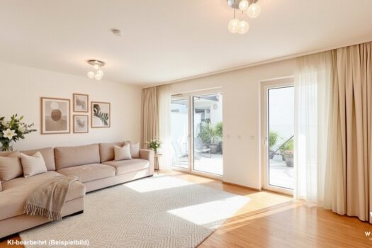 Moderne 3-Zimmer-Wohnung mit ca. 110 m² Gesamtfläche I Terrasse & Garten I Garage I nahe Alte Donau & U1 Kagran 6oMQYpanjsZmiceQxHy3x7