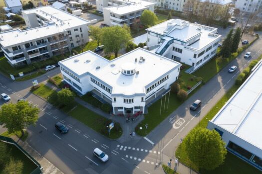 Luftbild Haupteingang