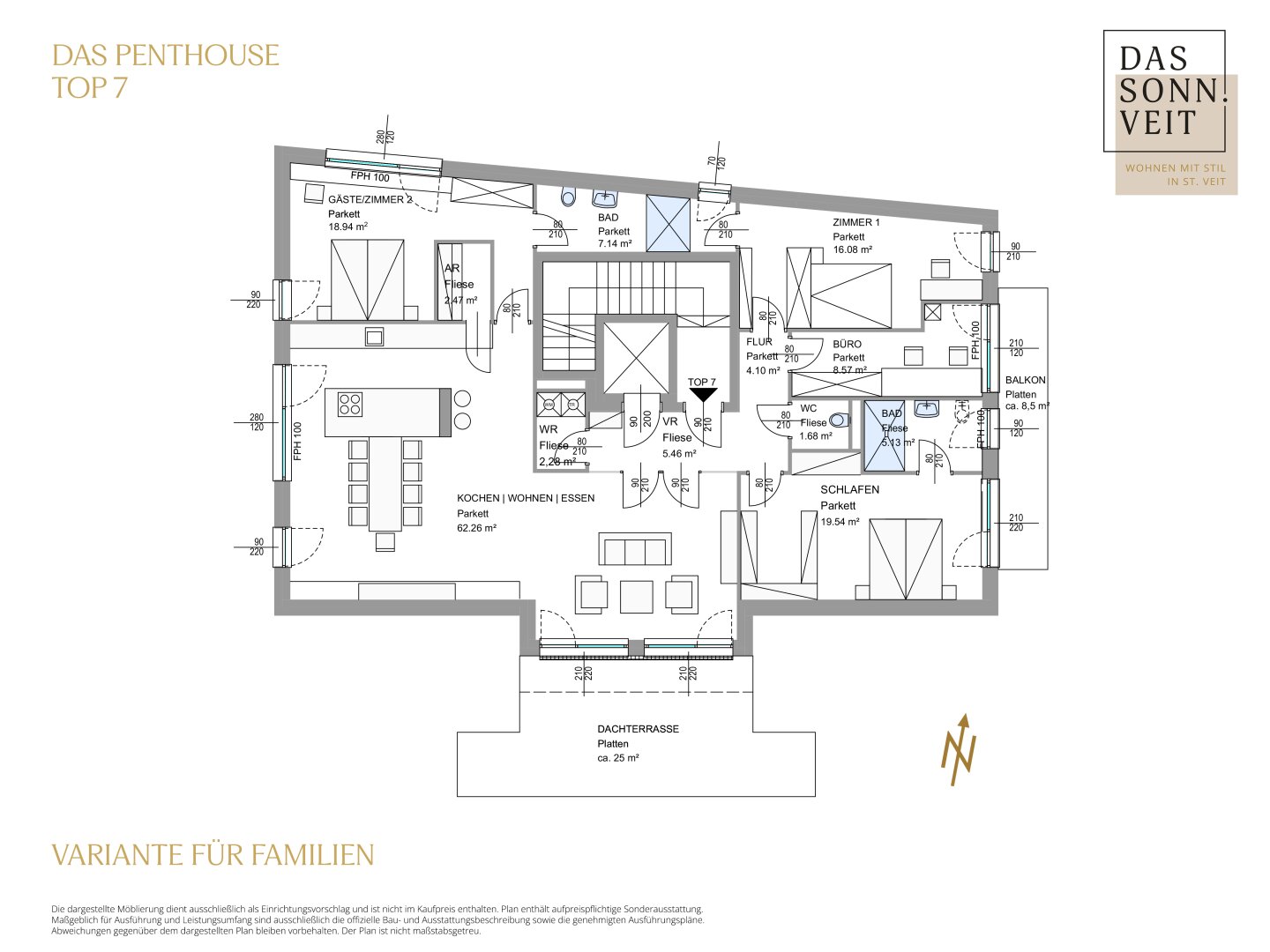 Variante für Familien - Das Penthouse