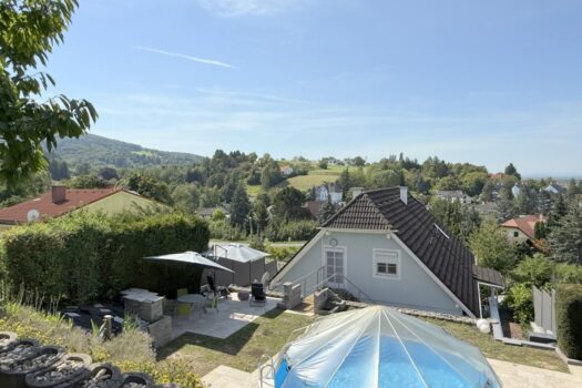 Blick vom Garten aus