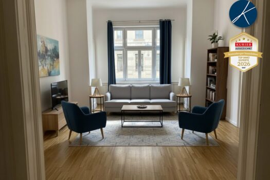 Erkerzimmer Möblierungsmöglichkeit (KI Vorschlag)