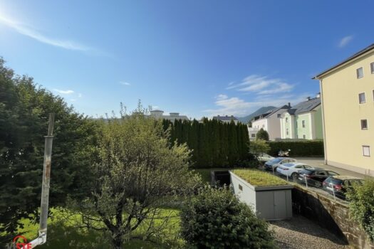 Aussicht in ruhige Grünanlagen