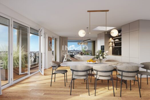 Ganz oben! Penthouse mit exklusiver Ausstattung - Direkt am Hauptbahnhof: PROVISIONSREI Wohnz