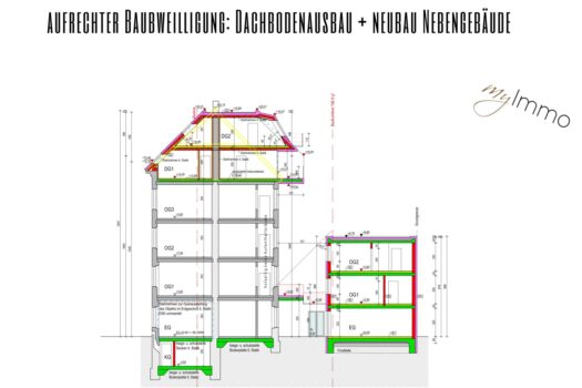 Aufrechte Baubewilligung: Dachbodenausbau + Neubau Nebengebäude 43thU01lAVvUYJqo3Xunyp