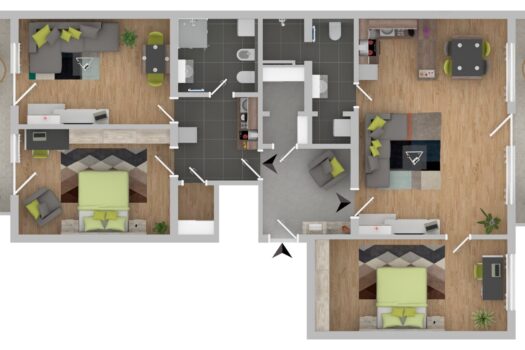Zwei in einer: Doppelwohnung mit flexiblem Wohnkonzept für Eigennutzer & Anleger #10410 4ULUBcz6s4wlzrgA1UM0FT