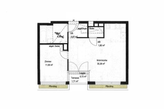 Erstbezug! Gut aufgeteilte 2-Zimmer-Dachgeschosswohnung inkl. KFZ-Stellplatz nahe AKH zu vermieten! 4lGYfw16zJUt7pw6C8DeFM