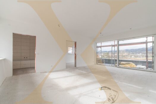 ERSTBEZUG! Lichtdurchflutete 3-Zimmer-Wohnung mit Terrasse und wunderschönem Donaublick zu verkaufen! Wohn- & Essbereich I