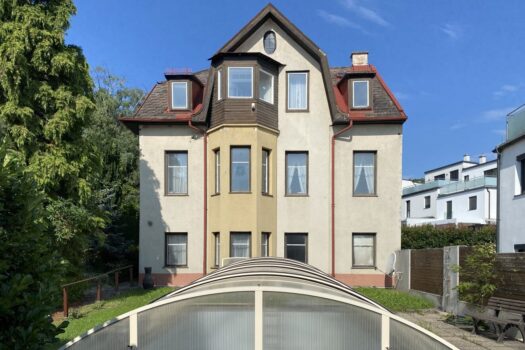 Vorderansicht mit Pool