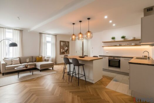 Wohn/-Esszimmer KI Bearbeitet