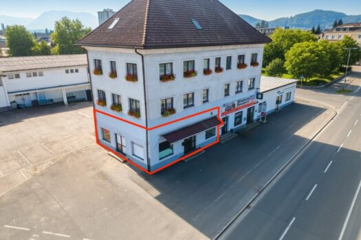 Luftbild von der Gewerbeliegenschaft