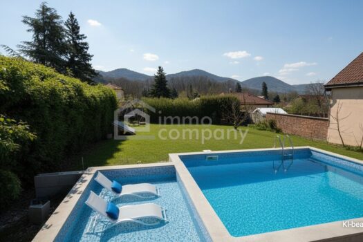 Terrasse und Pool KI