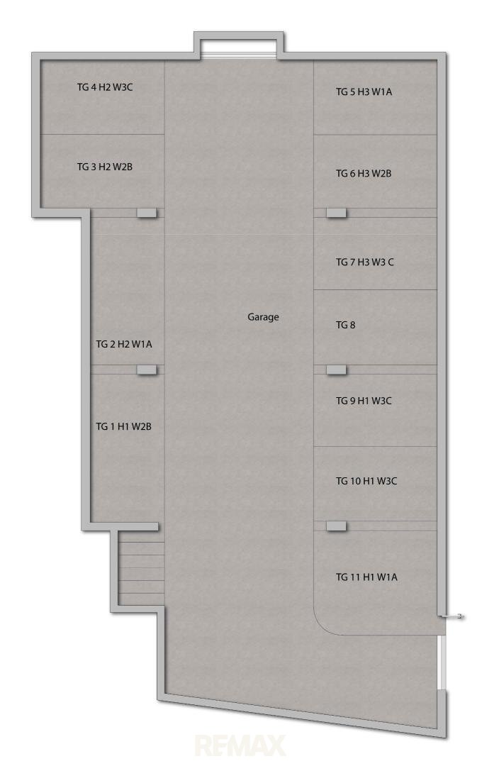 Grundriss Tiefgarage