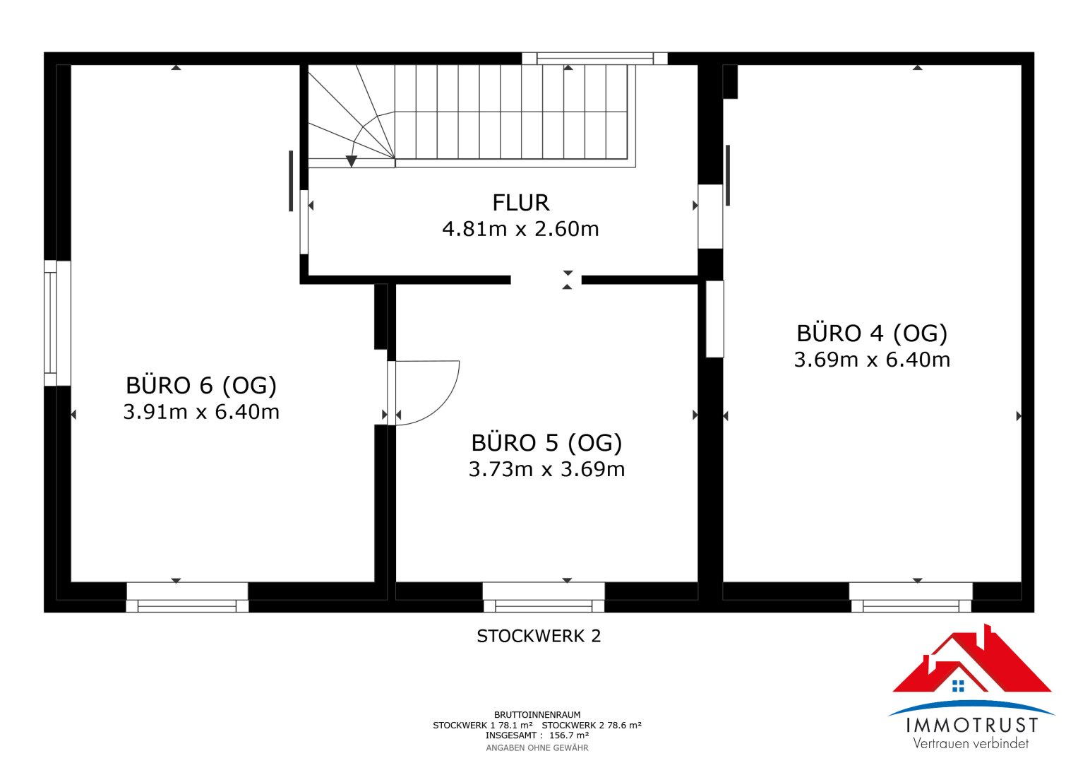 Plan Obergeschoss