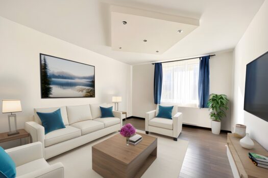 Einrichtungsbeispiel Wohnzimmer