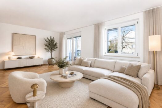 Wohnzimmer gestaged