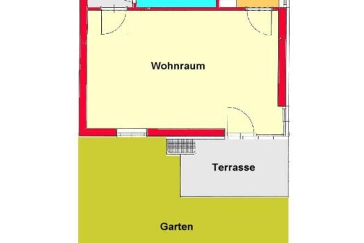 Provisionsfreie Garcionerre mit Terrasse und Garten in Graz-Ragnitz - Nähe LKH / Med-UNI Skizze
