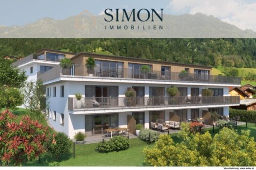 Leben inmitten der Alpen - Bauprojekt Bad: Hofgastein Rendering Außenansicht