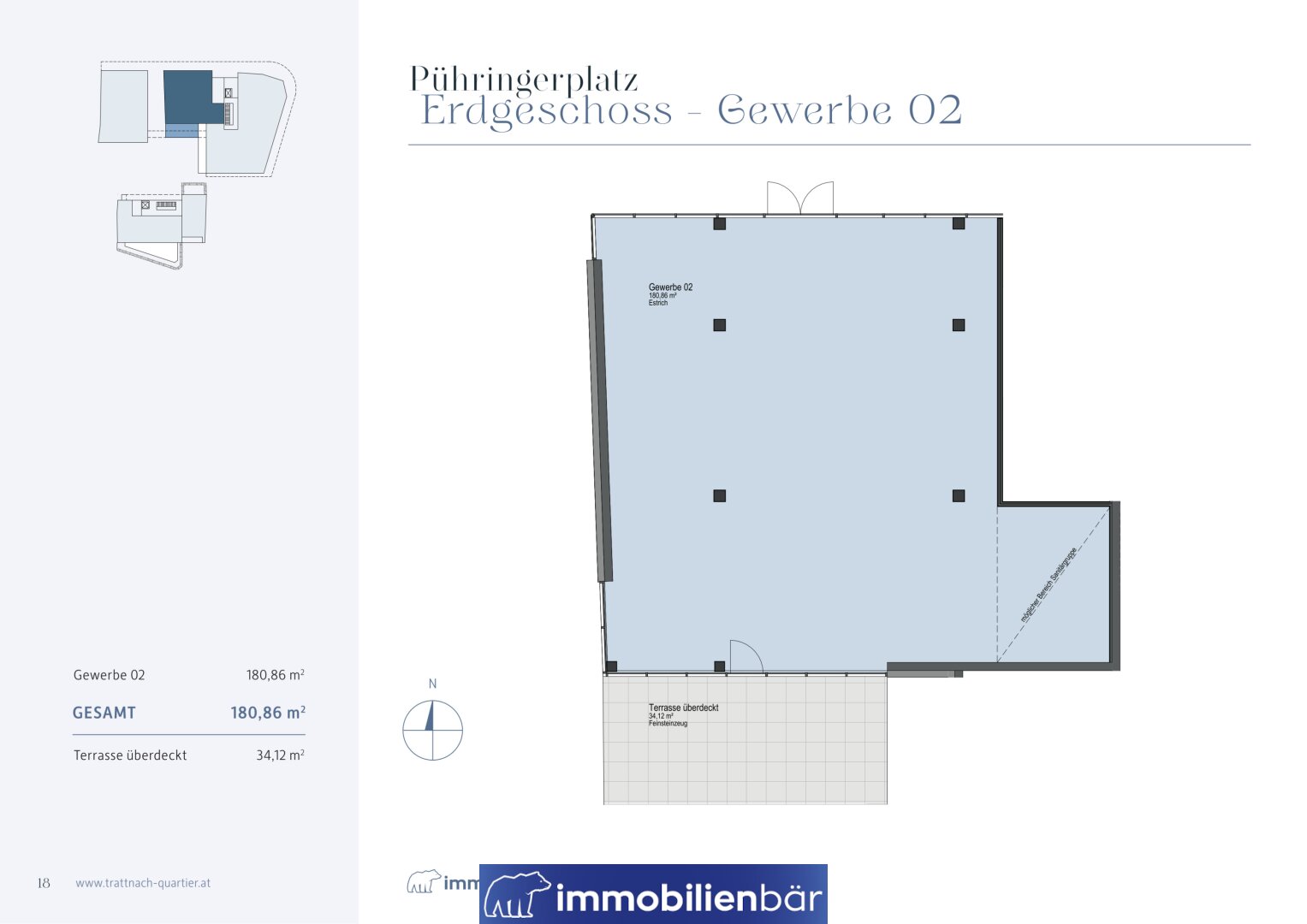 Grundrissplan Gewerbe 2