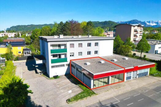 Luftbild mit eingezeichneter Gewerbefläche